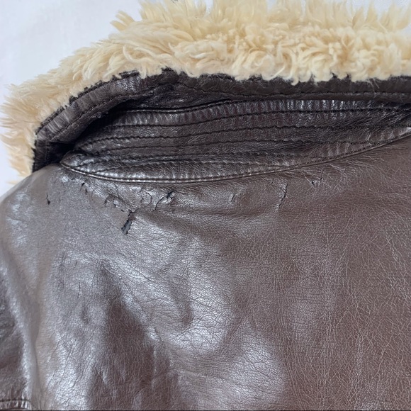 Hollister Womens Size Small Vegan Leather Fleece Lined Jacket - Picture 8 of 10